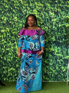 Ankara top and skirt set, wedding dress, african dress, gorgeous dress, african design,Kitenge Fitted Blue Ankara Maxi Dress, Fitted Ankara Fabric Sets For Wedding, Ankara Top And Skirt, Fitted Blue Dress, Dress African, Top And Skirt Set, Kitenge, Womens Pyjama Sets, Top And Skirt