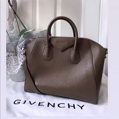 Beautiful, 100% Goatskin Leather Givenchy Bag In Pristine Condition!!! High-end Brown Satchel For Evening, High-end Brown Bag For Formal Occasions, High-end Brown Satchel For Formal Occasions, High-end Brown Formal Satchel, Classic Brown Satchel With Dust Bag, High-end Cognac Bags For Evening, High-end Brown Leather Lined Bags, Designer Brown Bag For Formal Occasions, Designer Formal Brown Bags