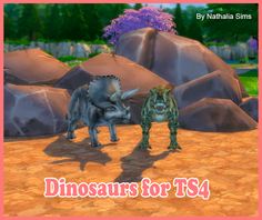 an image of two dinosaurs for t84 with the title dinosaurs for t94