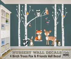 the woodland nursery wall decals are perfect for any child's room