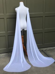 Detachable Silk Wedding Wings Wedding Cape Veil Cathedral - Etsy White Ceremony Veil, Veil Alternative, Wedding Cape Veil, Floor Length Veil, Elbow Length Veil, Cape Veil, Veil Cathedral, Wedding Shrug, Shrugs And Boleros