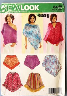 a woman's top and skirt sewing pattern from the new look book, easy to sew