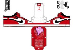 the shoe box is designed to look like an air jordan