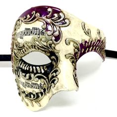 PRICES MAY VARY. Very comfortable for long hours wearing Used traditional papier mache technique and coated in a fine plaster resin. Size Measurement: One size fits most Perfect for Masquerade Costume Party, Prom, Bachelor Party, Wedding, Engagement celebration, Carnival, Renaissance, Theme party, Theatre Play, Mardi Gras Carnival and more! 1x Mask Phantom Costume, Masquerade Prom, Mardi Gras Carnival, Mask Masquerade, Masquerade Costumes, Venetian Mask, Engagement Celebration, Mask Halloween, Masquerade Mask