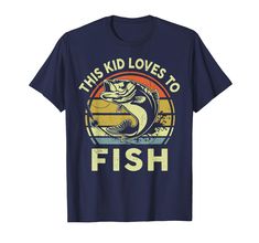 PRICES MAY VARY. Awesome bass fishing graphic tee gift for the fisherman kid. Makes the perfect fishing present for boys and girls on their birthday & Christmas. Perfect present for the grandson or granddaughter who loves to fish at the lake. Cool kids back to school gear. Makes a great birthday or christmas gift for any fishing lover, fisherman, fisherwoman and fishing team. Get these for your women's fishing trip and girls camping trip. Lightweight, Classic fit, Double-needle sleeve and bottom Grandpa Jokes, Fishing Design, Funny Fishing Shirts, Grandpa Funny, Retro Graphic Tees, Fishing Humor, Fishing Gifts, Fishing T Shirts, Vintage Humor