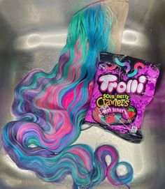 Hair Colour Design, Candy Hair, Multicolored Hair, Colored Wigs, Dope Hairstyles