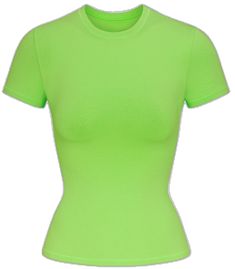 Trendy Green Stretch T-shirt, Trendy Stretch Short Sleeve Bodysuit, Green Stretch Cotton T-shirt, Trendy Summer T-shirt, Fitted Green Trendy T-shirt, Solid Color Fitted T-shirt For Spring, Basic Elastane T-shirt For Spring, Trendy Solid Color Elastane T-shirt, Trendy Fitted Crew Neck Short Sleeve Bodysuit