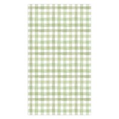 a green and white checkered rug