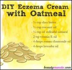 Dry itchy and inflamed eczema patches can hurt pretty bad. That’s why you need something soothing like oatmeal to calm the irritated skin. Enter this DIY Eczema Cream with Oatmeal! It contains colloidal oatmeal, which is oatmeal that’s grinded to fine powder. This makes it easy to incorporate it into the recipe. If you want, … Honey Lotion, Colloidal Oatmeal, Manuka Honey, Natural Beauty Tips, Homemade Beauty Products, Diy Natural Products, Skin Cream