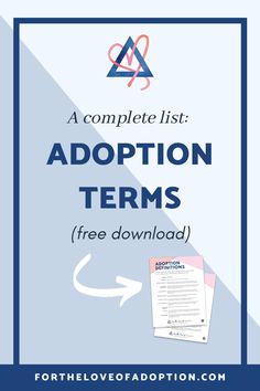 the complete list for adoption terms