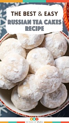 Russian Tea Cakes Recipe Best Russian Tea Cakes Recipe, Russian Teacakes Recipes, Russian Tea Ball Cookies, Mexican Tea Cakes Christmas Cookies, Russian Tea Cookies Easy, Mexican Tea Cakes, Russian Tea Cakes Recipe Betty Crocker, Swedish Tea Cakes, Russian Tea Cakes Betty Crocker