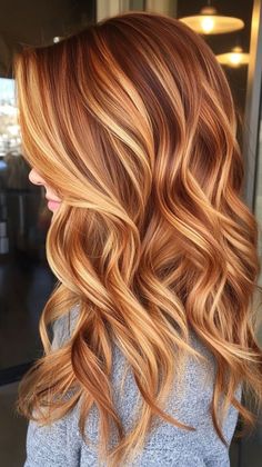 30+ Summer Hair Colors For Dark Hair 2024 - Fashion Tips Tricks Hair Highlights For Strawberry Blonde, Copper Highlighted Hair, Honey And Copper Highlights, Fall Red Balayage Hair, Copper Ombre Hair Balayage, Auburn Dimensional Hair, Auburn Copper Hair With Highlights, Copper Balayage On Light Brown Hair, Dark Copper With Blonde Highlights