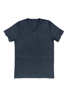 Men's Slate Blue V-Neck T-Shirt - Heather - Perfect TShirt Co Baseball Tees For Women, Big Hoodies, Classic Wardrobe, Sustainable Clothing, Fashion Colours, Everyday Wardrobe, Baggy Fits, Crew Neck Tee, Fast Fashion