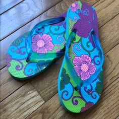 Gap Flip Flops Youth Size 3-4, Nwot, Multi Colored Flower Design, Bundle And Save. Cute Blue Flip Flops For Beach, Cute Non-slip Blue Flip Flops, Cute Blue Non-slip Flip Flops, Cute Multicolor Flip Flops For Beach, Playful Pink Round Toe Flip Flops, Pink Playful Flip Flops For Spring, Playful Pink Flip Flops For Spring, Cute Multicolor Beach Flip Flops, Fun Pink Non-slip Flip Flops