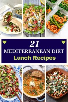 21 mediterraneanan diet lunch recipes