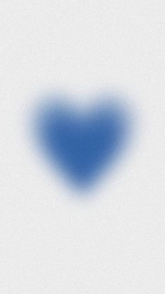 a blue heart shaped shadow on a white background