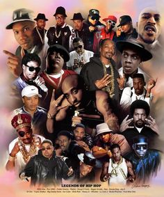 a collage of black men with hats and sunglasses