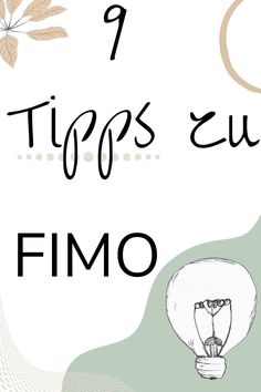 an image of a light bulb with the words 7 tips eu fimo