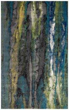 Omari Teal and Teal Rug by BD Fine Flatshot Image 1 Feizy Rugs, Teal Rug, Teal Area Rug, Oil Slick, Watercolor Effects, Types Of Flooring, Green Area Rugs, Yellow And Green, Abstract Rug