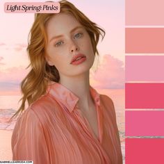 Seasonal color palettes: your best pinks for each season Dark Autumn Lipstick, Autumn Lipstick Colors, Autumn Lipstick, Autumn True, Warm Spring Palette, Light Summer Clothes, Season Analysis, Warm Spring Color Palette