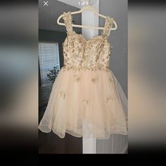 This Dress Was Used For Pictures Only. It Was Only Worn For 2 Hours Max. Colorful Dresses, Prom Dresses, Prom, Womens Dresses, Dresses, Women Shopping, Gold, Color