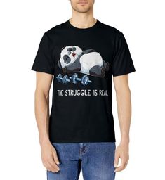 PRICES MAY VARY. Panda The Struggle Is Real Weightlifting Fitness Gym Clothing Gift. Funny physical health training outfit for workout coach, trainer, instructor who loves lifting weights, deadlift, deadlifting or powerlifting equipment, dumbbell or barbell. Cute clothes for men, teen boys, youth, zookeepers, or zoo animal lovers who love giant pandas. This graphic apparel makes a perfect Birthday, Christmas, Father's Day gift idea for your father, dad, daddy or papa who train for strong and hea Training Outfit, Gym Funny, Panda Shirt, Giant Pandas, The Struggle Is Real, Lifting Weights, Gym Clothing, Training Clothes, Zoo Animal