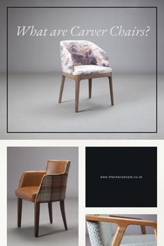 an image of a chair with the words what are carver chairs?