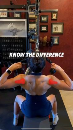 a woman doing squats with the words know the differences