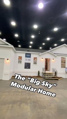 the big sky modular home is ready to be built into the ceiling in this house