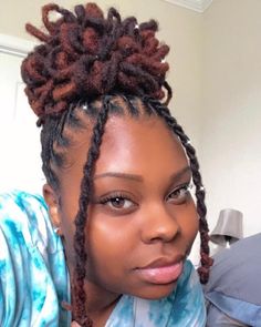 Dread Loc Hair Styles For Black Women, Cute Loc Updos, Female Dread Hairstyles, Medium Dreads Black Women Loc Hairstyles, Locs Hairstyles For Women Shoulder Length, Loc Styles For Long Hair Women, One Dreadlock In Hair Black Women, Barrel Roll Loc Styles Women Short, Loc Styles For Wedding