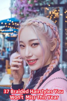 Dive into the world of K-pop with stunning braided hairstyles that elevate your look to a new level of trendy. From cute Dutch braids to intricate Fulani styles, these beautiful and easy-to-create looks can transform any outfit. Whether you prefer a half up half down style or chic box braids, embrace your inner idol and stand out! #braidedhairstyles #Braids #KpopHair Cute Dutch Braids, Fulani Styles, Kpop Hair