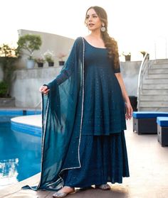 Readymade Salwar Kameez, Bollywood Dress, Sharara Suit, Dupatta Set, Indian Suits, Sharara Set, Indian Fashion Dresses, Suit Designs