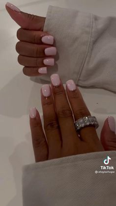 Acrylic Nails Square, Milky Nails, Short Gel Nails, Work Nails, Nails Square, Classy Acrylic Nails, Acrylic Nails Coffin Short, Short Acrylic Nails Designs