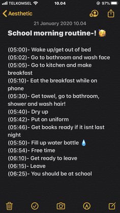 School Morning Routine 5 Am, Morning Routine Schedule, Morning Routines List, Morning School, Middle School Survival, Middle School Hacks