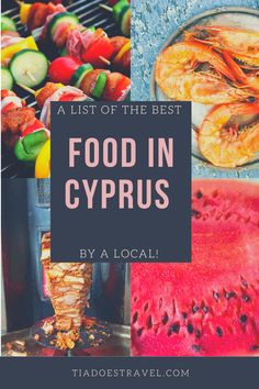 food in cyprus with text overlay