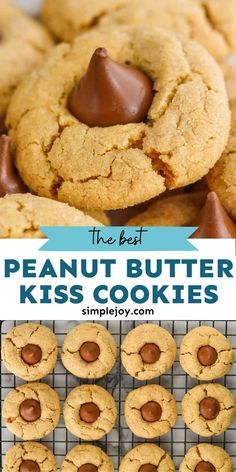 the best peanut butter kiss cookies are made with only 3 ingredients and they taste like chocolate