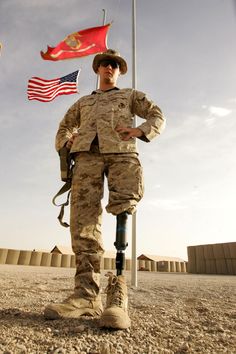 a man in uniform standing next to an american flag with the words, the cops doesn't teach i can't