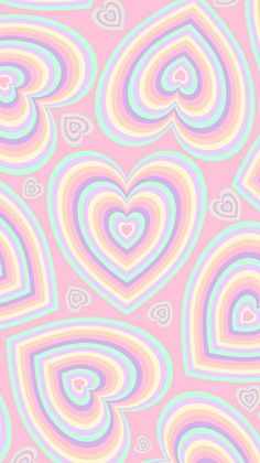 an abstract background with hearts in pastel colors