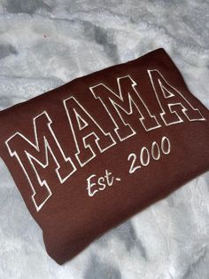 "- Soft Sweatshirt - Custom MAMA Design - High-Quality Embroidery - Personalized \"Established\" Year" Embroidery Personalized, Mama Crewneck, Mama Design, Nov 6, Red Oak, Crewneck Sweater, Crew Neck Sweater, Sweat Shirt, Gender Neutral