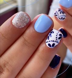 School Nail Ideas, Back To School Nail Ideas, Summer Gel Nails, Dipped Nails, Floral Nails