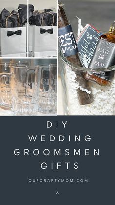 Looking for keepsake groomsmen gifts? Give them something that won't end up in a drawer after the wedding. These DIY wedding groomsmen gifts are perfect! Wedding Gift Ideas For Groomsmen, Simple Groomsmen Gifts, Annerversary Gifts, Diy Groomsmen Gifts, Wedding Groomsmen Gifts, Wedding Rehearsal Dinner Decorations, Groomsmen Gift Bags, Diy Wedding Inspiration, Crafty Mom