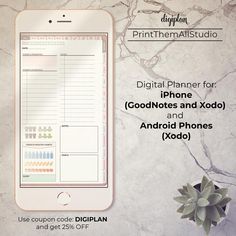 the digital planner for good notes and xodl and android phones