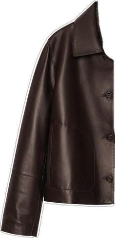 Chic Brown Leather Cropped Jacket, Classic Leather Cropped Jacket For Fall, Luxury Leather Cropped Jacket For Fall, Classic Leather Cropped Jacket For Spring, Elegant Leather Cropped Jacket For Spring, Chic Leather Cropped Jacket For Work, Elegant Leather Cropped Jacket For Fall, Classic Leather Cropped Jacket, Crop Jacket