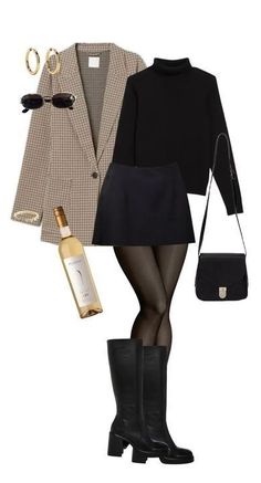 Looks Black, Crochet Bags, 가을 패션, Autumn Outfit, Business Casual Outfits, Mode Inspiration