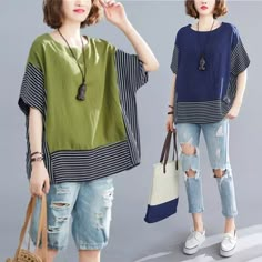 Green Casual T-shirt For Spring, Casual Green V-neck Short Sleeve Top, Green V-neck T-shirt For Summer, Green Crew Neck Blouse For Summer, Summer Green Blouse With Crew Neck, Green Crew Neck Short Sleeve Top For Summer, Summer Green Short Sleeve Crew Neck Top, Trendy Green Crew Neck Short Sleeve Top, Trendy Green Short Sleeve Crew Neck Top