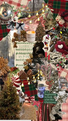 a collage of christmas items and decorations