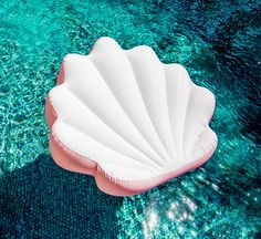 an inflatable shell floating on the water