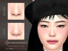 The Sims Resource - Nose Preset 9 (HQ) Sims 4 Jaw Preset, Male Face Shapes, Moles On Face, Sims Furniture, Sims 4 Male Clothes, Cc Sims4, Nose Makeup, Small Nose