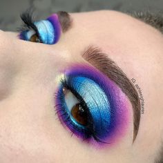 Blue Eye Look, Bright Eyeshadow, Purple Eyeshadow, Cruelty Free Brands, Shimmer Eyeshadow