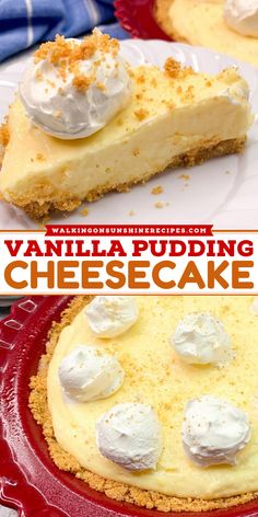 Get excited for Vanilla Pudding Cheesecake! With a no-bake cheesecake recipe featuring JELL-O and a Graham Cracker crust, it’s quick to prepare and ready to enjoy in just an hour. This easy Labor Day party food could also be your ultimate fun summer dessert. Try it today and enjoy every creamy bite! Vanilla Pudding Cheesecake, Vanilla Pudding Desserts, Vanilla Pudding Recipes, Labor Day Party, Easy Labor, Easy Puddings